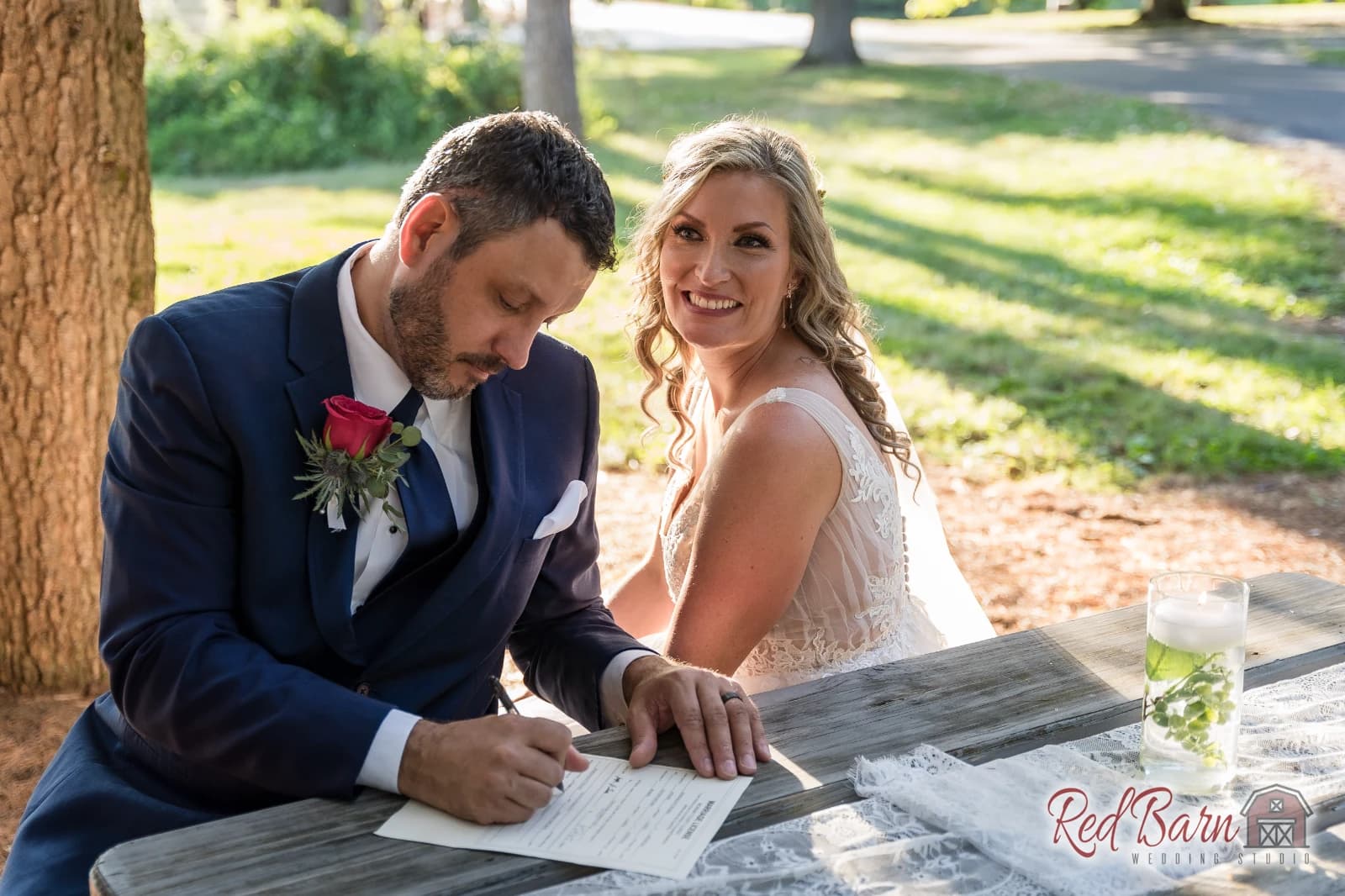Heather and Brandon - Whispering Woods, Harvard IL — photo 54