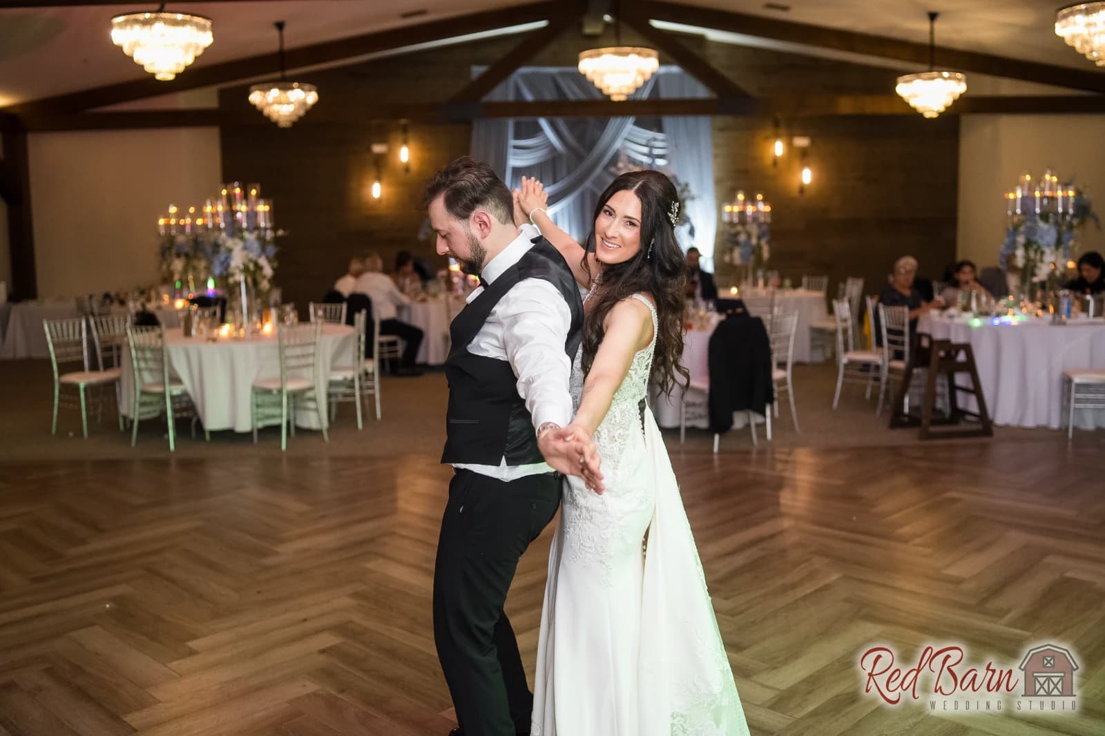 Kasia & Miguel - Signature Barn Banquet Hall, Orland Park IL — photo 102
