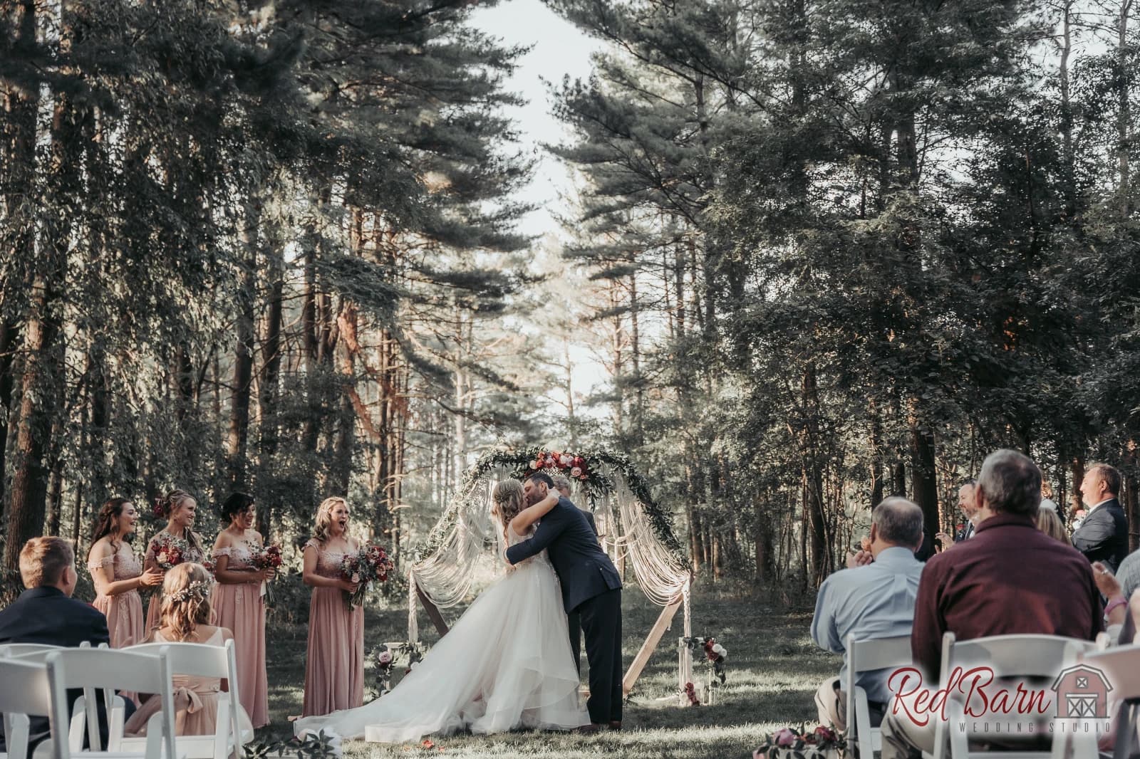 Heather and Brandon - Whispering Woods, Harvard IL — photo 42