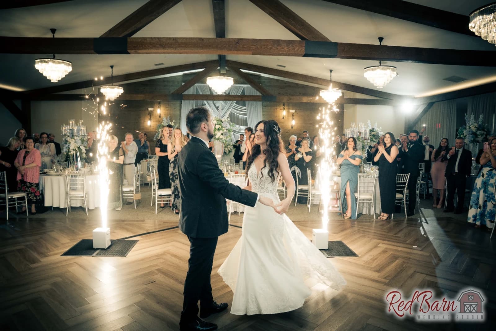 Kasia & Miguel - Signature Barn Banquet Hall, Orland Park IL — photo 69