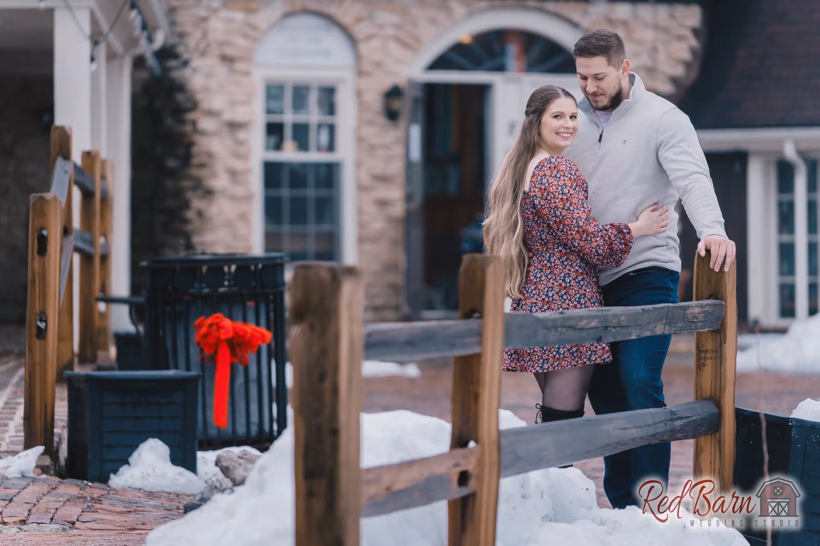 Nicole and Evan at Historic Downtown Long Grove, IL