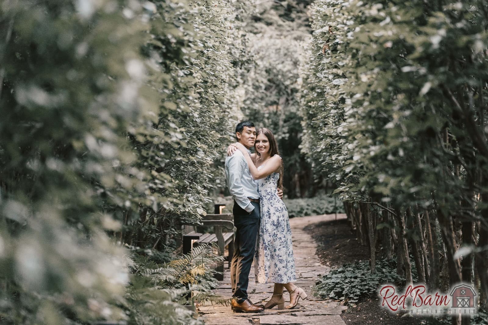 Jessica and Paul at The Shakespeare Garden on the campus of Northwestern University, Evanston - IL