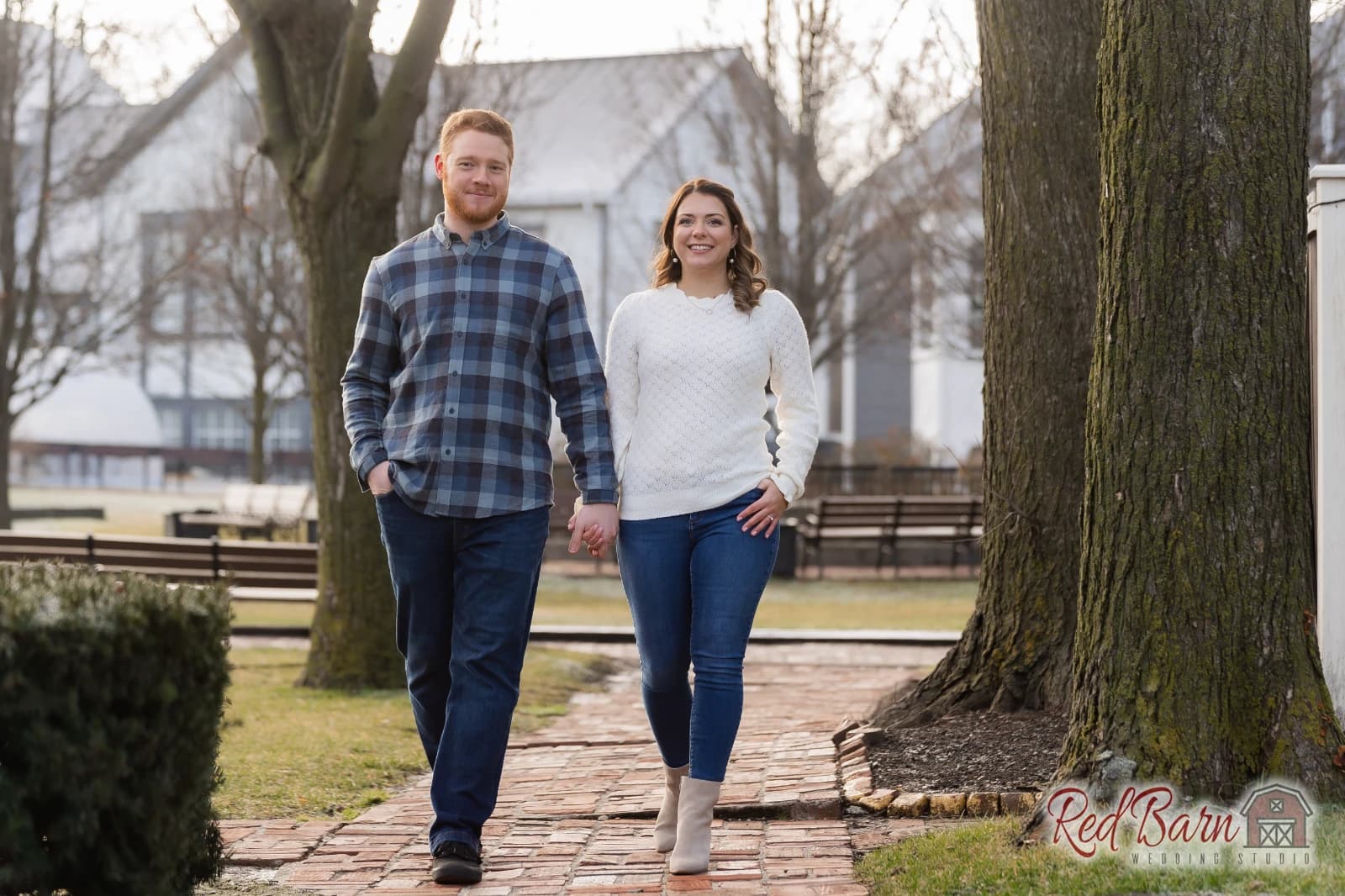 Emily and Jordan at Historic Downtown Long Grove, IL
