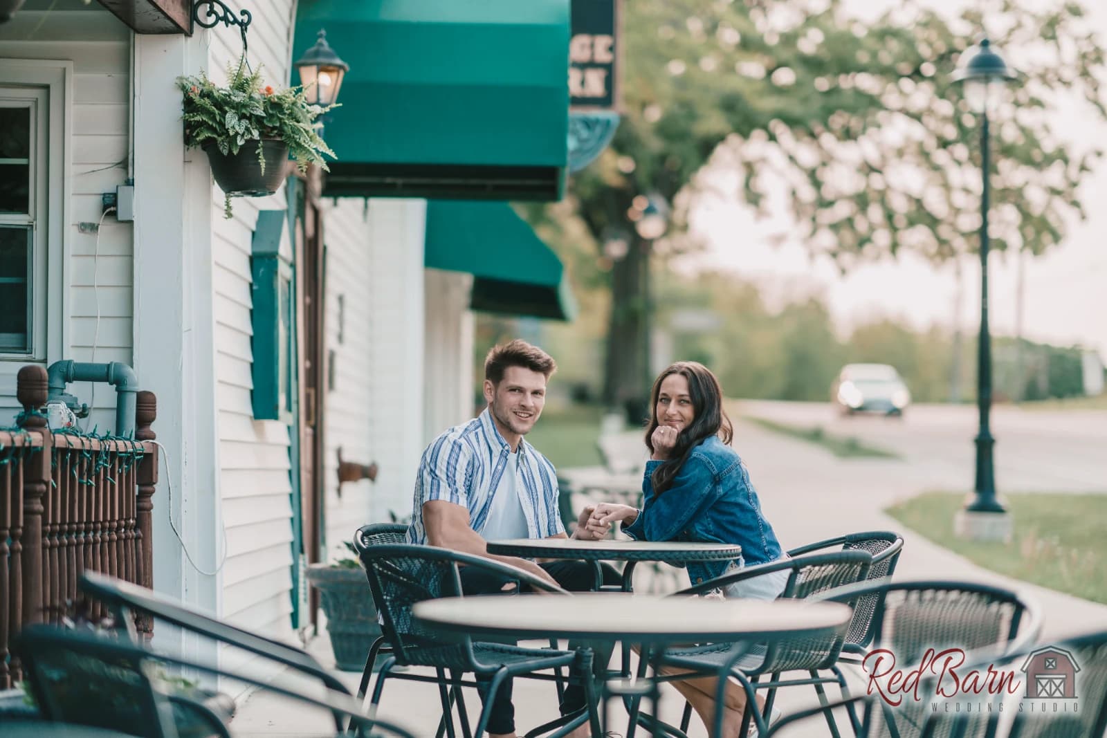 Lindsey and Jonathan at Historic Downtown Long Grove, IL